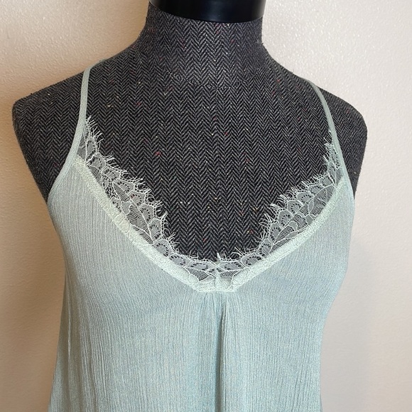 Kendall & Kylie Blue Lightweight Lace Trim Summer Mini Dress XS - Picture 4 of 7